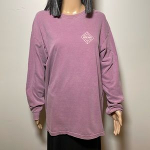 Nature Backs lavender long sleeve sweatshirt size L